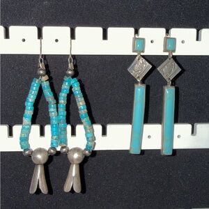 Sterling silver turquoise earrings!